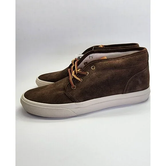 Polo Ralph Lauren Keaton Suede Chukka Boots Size 10.5D Brown Lace Up Casual - Picture 4 of 13